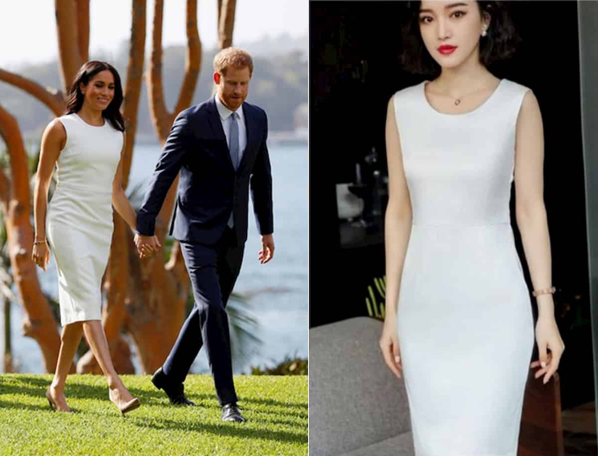 Белое платье, как у Меган Маркл, можно выбрать в других цветах 
