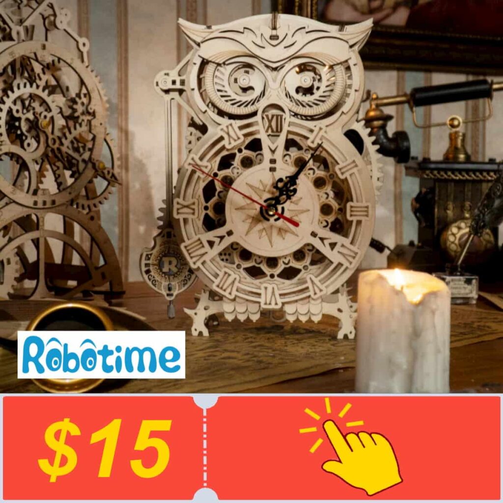 Получить купоны от Robotime Official Store на Алиэкспресс