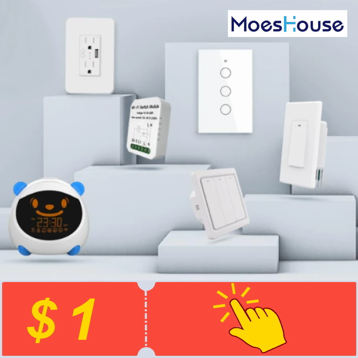 Получите купоны от MoesHouse Official Store на Алиэкспресс