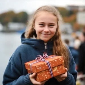 AliExpress Åland Islands - a girl with some purchase