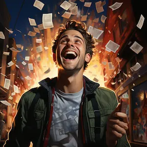 A man, exiting of Aliexpress coupons center